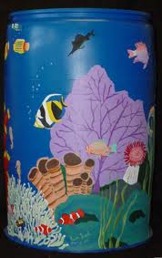 fish rain barrel
